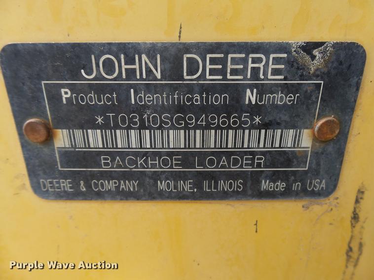 image for item DB1907 2005 John Deere 310SG backhoe