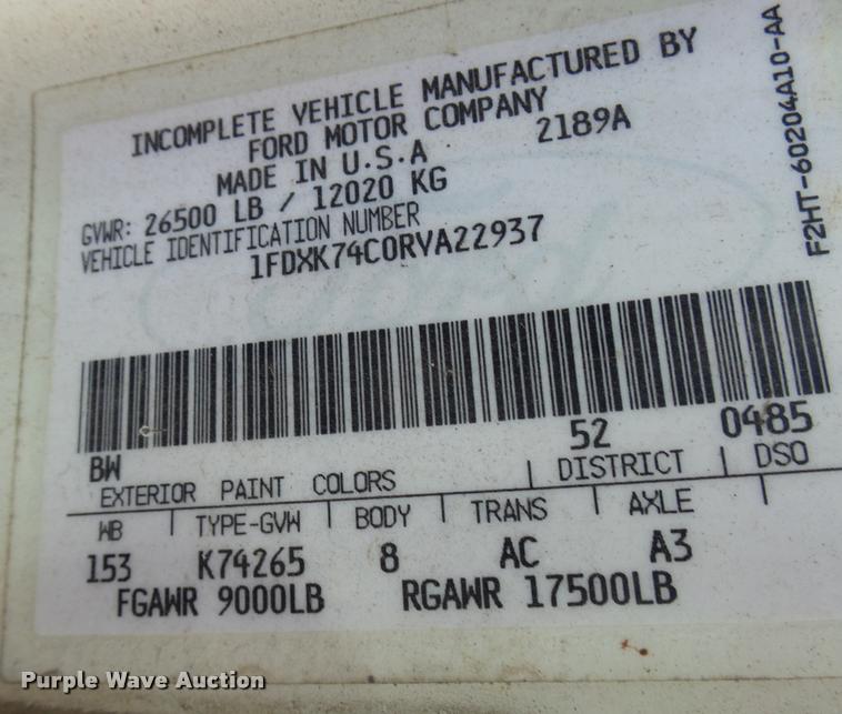 image for item DB2318 1994 Ford F700 bucket truck