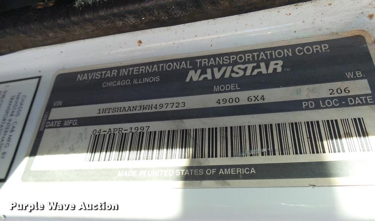 image for item DB2322 1998 International 4900 digger derrick truck