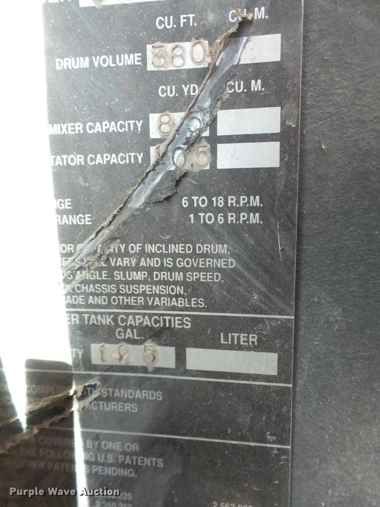 image for item DB2945 1993 Ford L8000 ready mix truck with concrete conveyor attachment