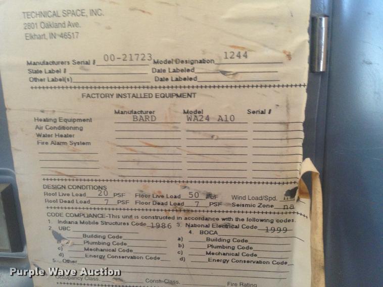 image for item DB5388 2000 TSI jobsite trailer