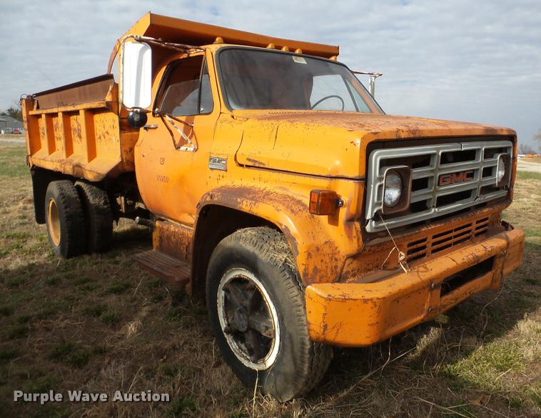 image for item DB5392 1975 GMC 6000 dump truck