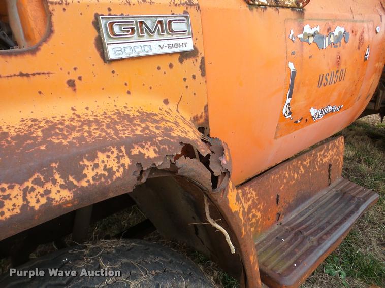 image for item DB5392 1975 GMC 6000 dump truck