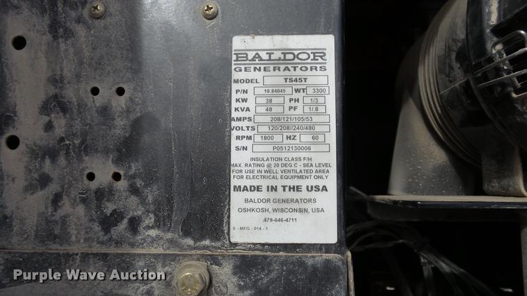 image for item K8019 Baldor TS45 generator
