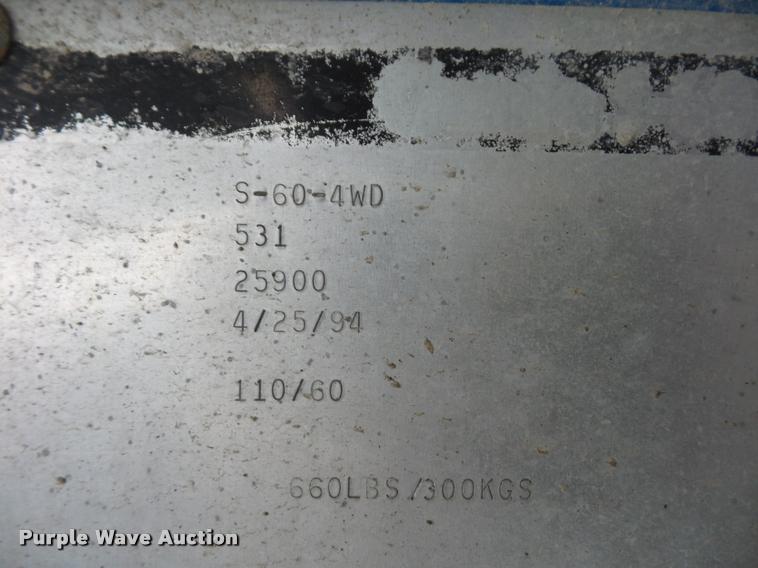 image for item L4518 Genie S60 boom lift