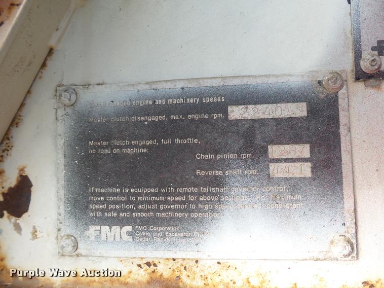 image for item L4562 1978 Link Belt LS-118 crane