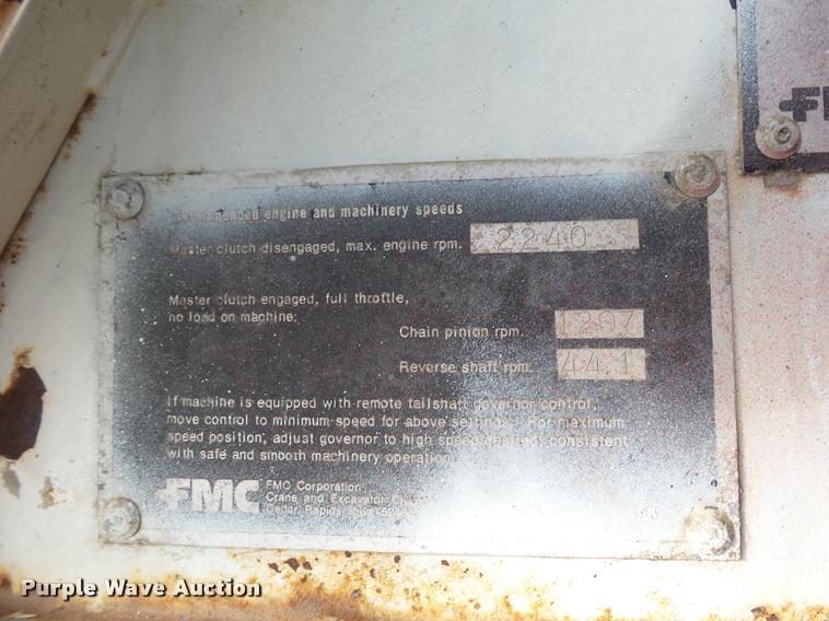 image for item L4562 1978 Link Belt LS-118 crane