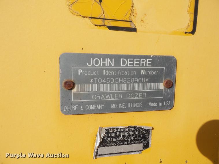image for item L4566 1997 John Deere 450G LGP Series 4 dozer