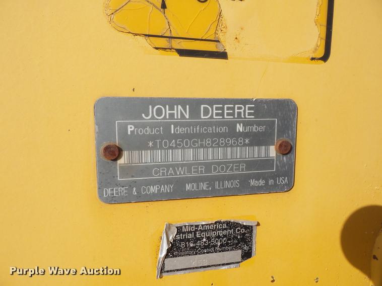 image for item L4566 1997 John Deere 450G LGP Series 4 dozer