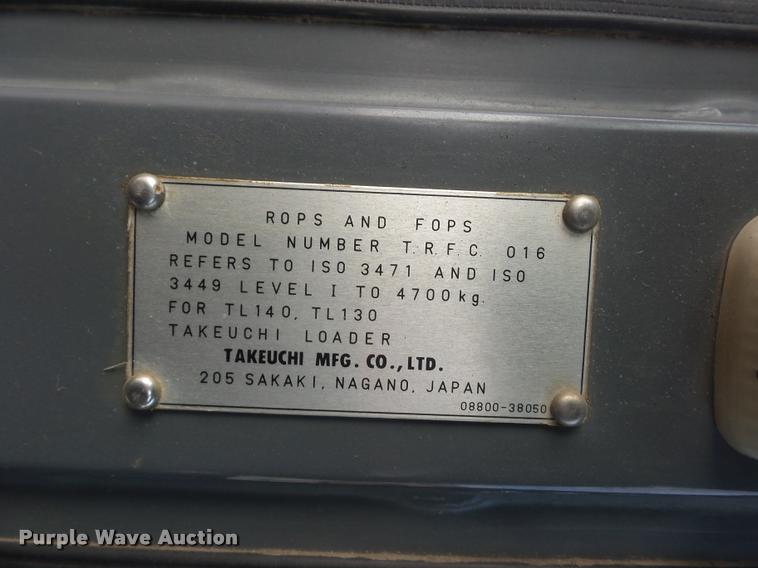 image for item L4569 2006 Takeuchi TL140 skid steer