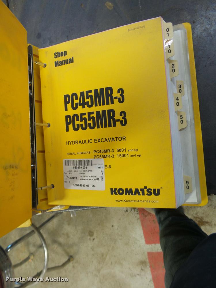 image for item L4584 2009 Komatsu PC55MR-3 compact excavator