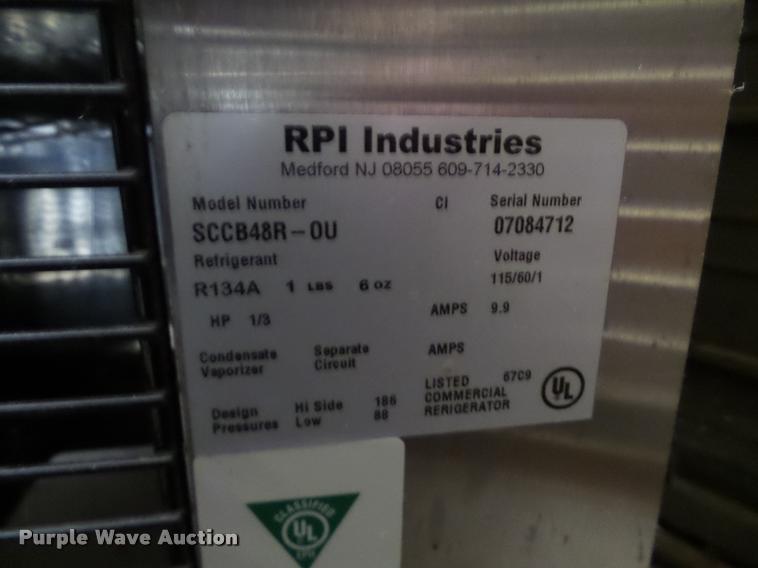 image for item AP9298 RPI Industries refrigerated display case