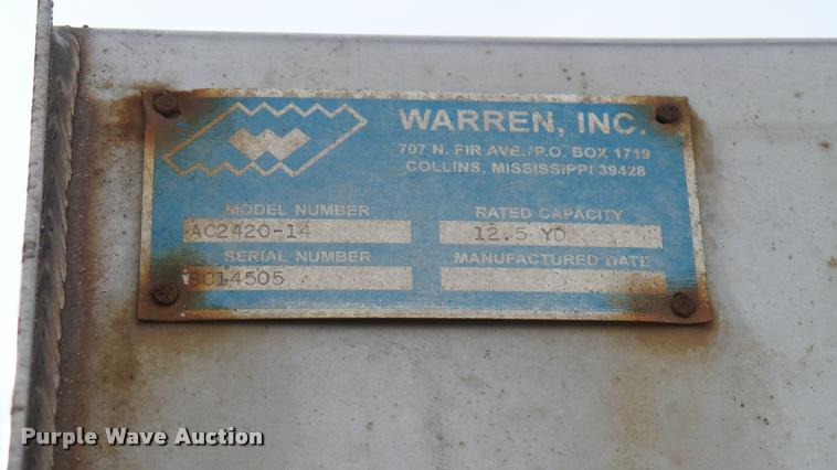 image for item AX9378 2003 Warren AC2420-14 stainless steel spreader