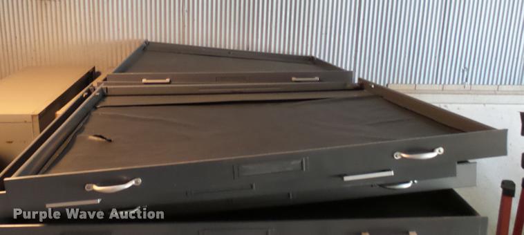 image for item AX9379 (2) stackable metal map cases