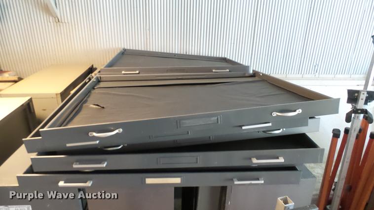 image for item AX9379 (2) stackable metal map cases