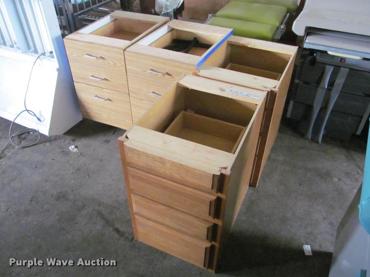 image for item BT9011 (4) wood storage cabinets