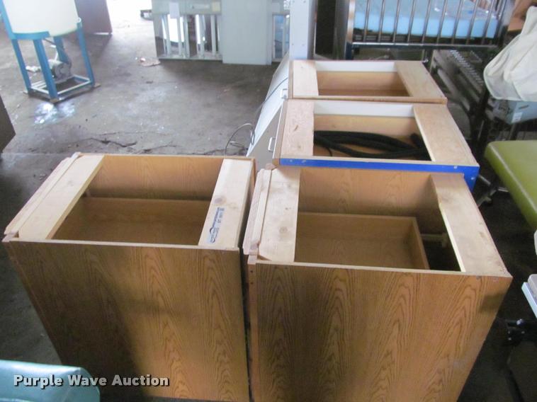 image for item BT9011 (4) wood storage cabinets