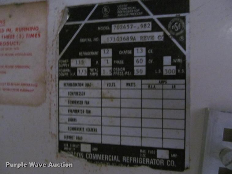 image for item BT9015 Jordan double refrigerator