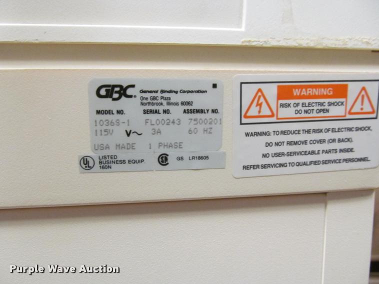 image for item BT9126 GBC Shredmaster 10365-1 shredder