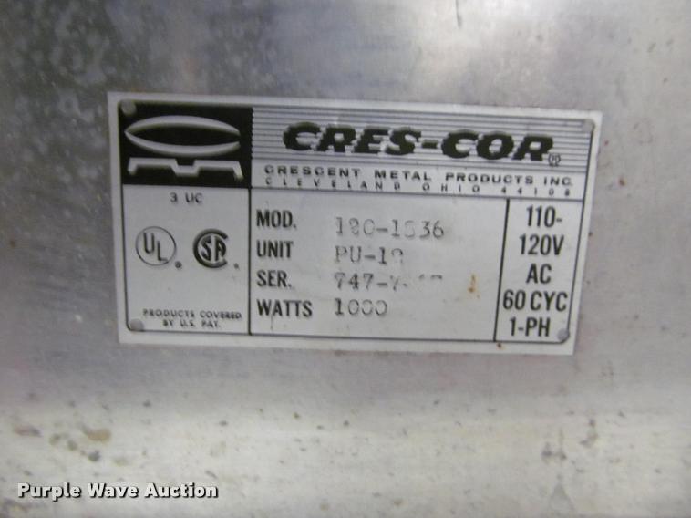 image for item BT9133 (2) CresCor warming cabinets