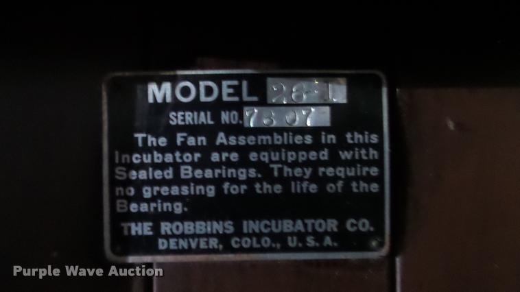 image for item BU9283 Robbins hatchery incubator