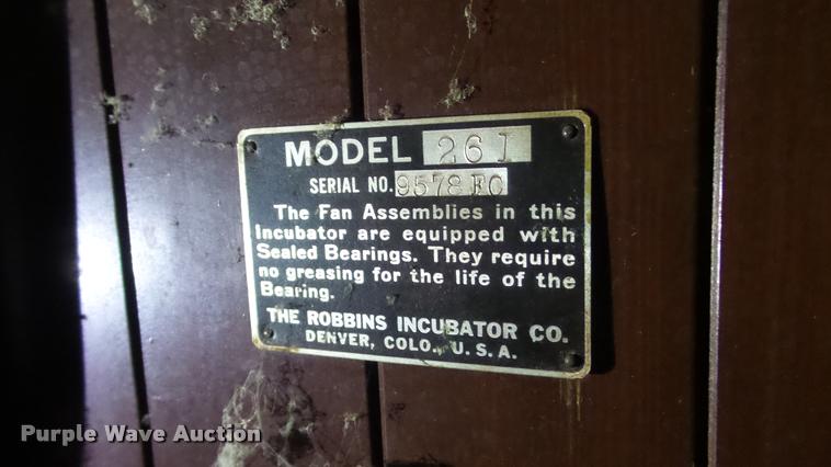 image for item BU9293 Robbins hatchery incubator