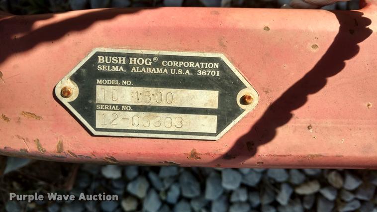 image for item BU9898 Bush Hog TD1500 finish mower