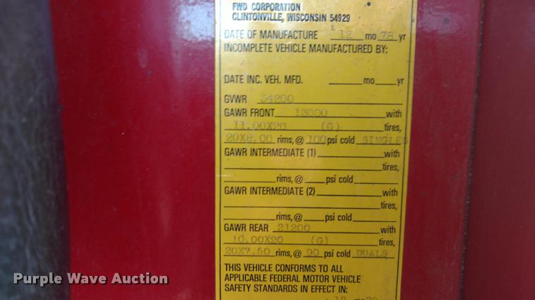 image for item BU9912 Seagrave fire truck