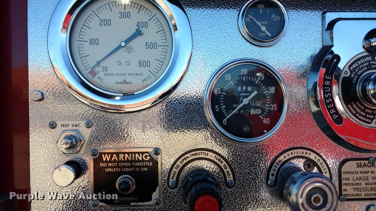 image for item BU9912 Seagrave fire truck