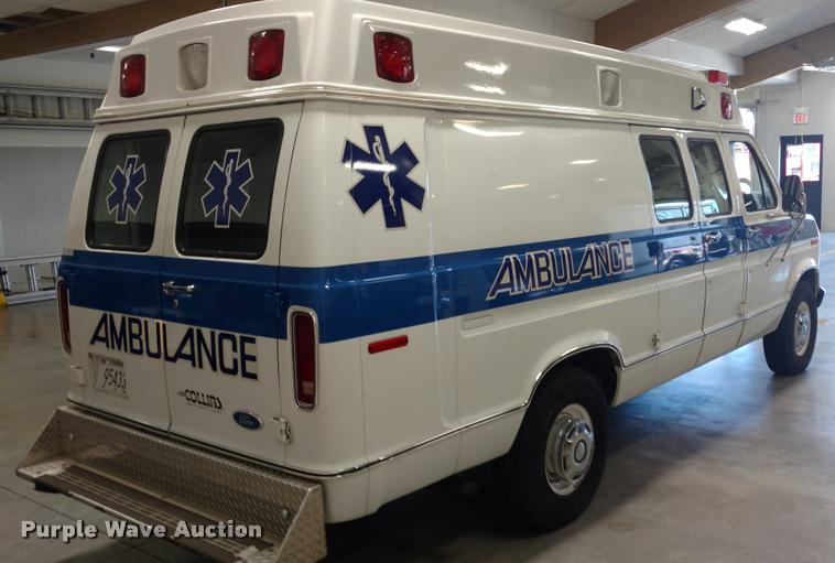 image for item BU9913 1989 Ford Econoline E350 Super ambulance
