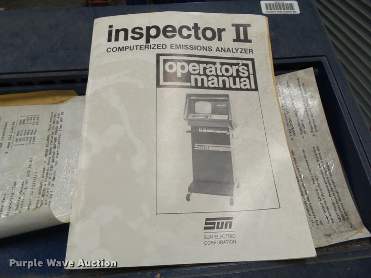 image for item CB9806 1983 Sun Inspector II analyzer