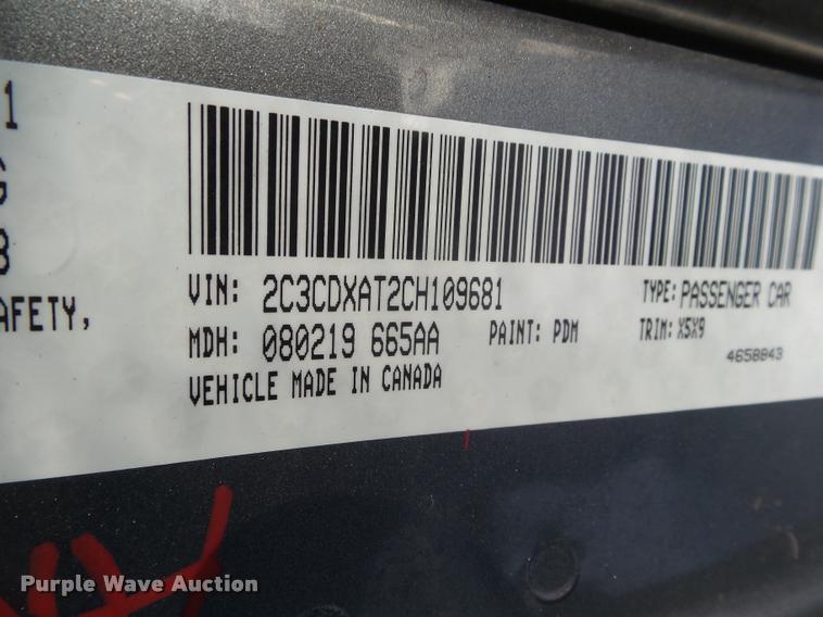 image for item DA7543 2012 Dodge Charger Police