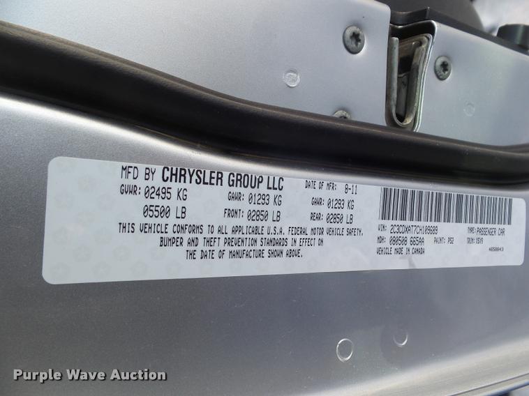 image for item DA7544 2012 Dodge Charger Police