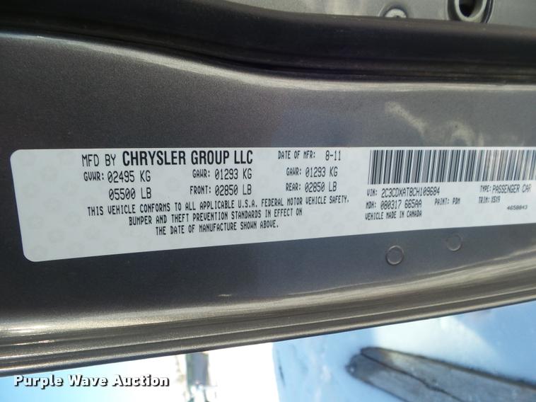 image for item DA7546 2012 Dodge Charger Police