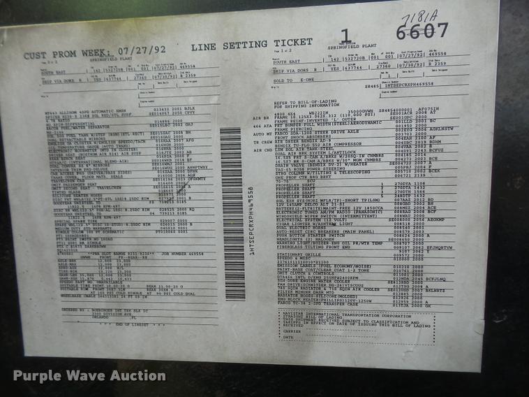 image for item DB0731 1993 International 4800 Crew Cab foam pumper fire truck