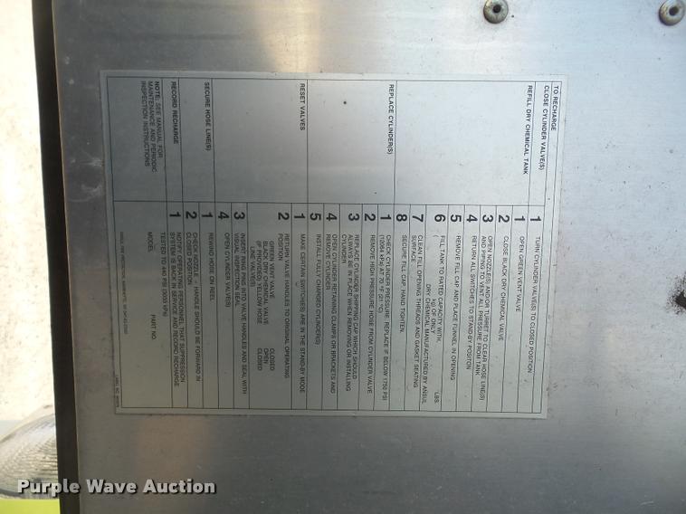 image for item DB0731 1993 International 4800 Crew Cab foam pumper fire truck