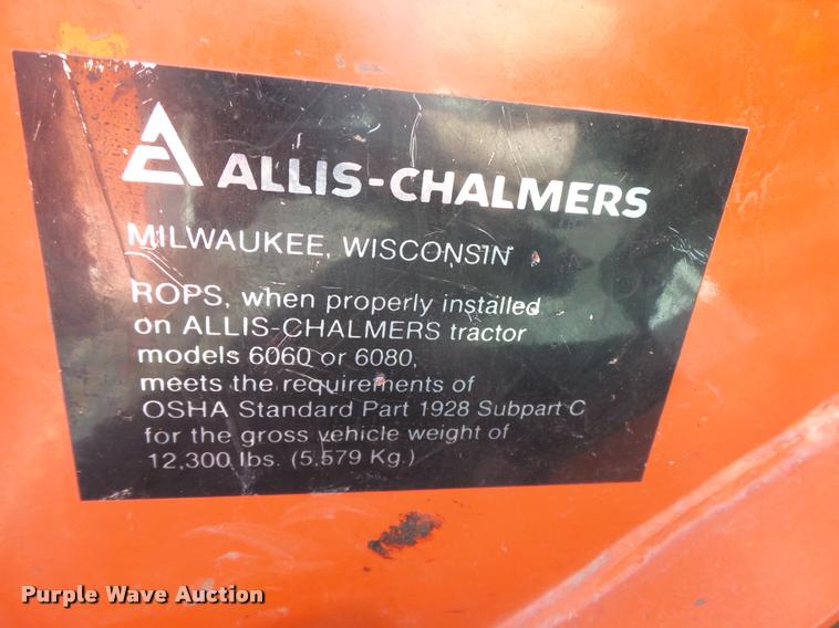 image for item DB1893 1983 Allis Chalmers 6060 tractor