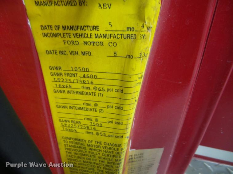 image for item DB2866 1994 Ford Econoline E350 ambulance