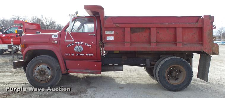 image for item DB3750 1987 GMC TopKick 6000 dump truck