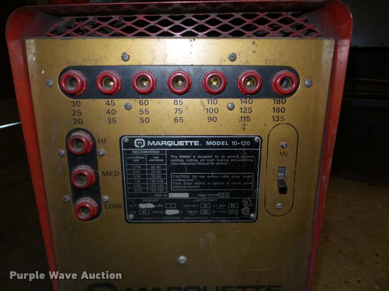 image for item DF9650 Marquette 180 AC arc welder
