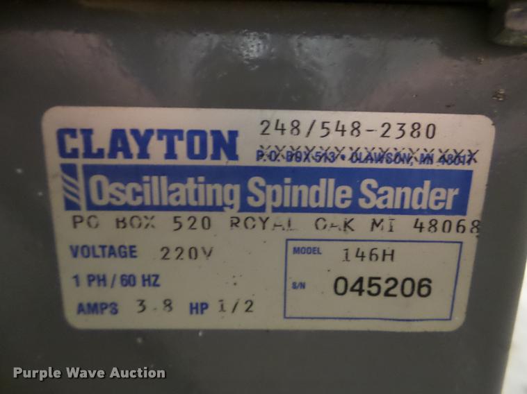 image for item DF9653 Clayton oscillating spindle sander