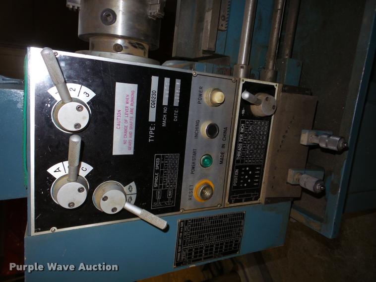 image for item DF9654 Shaoxing CQ6230 metal lathe