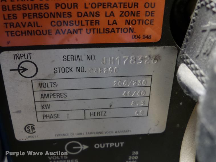 image for item DF9655 Miller Millermatic 200 MIG welder