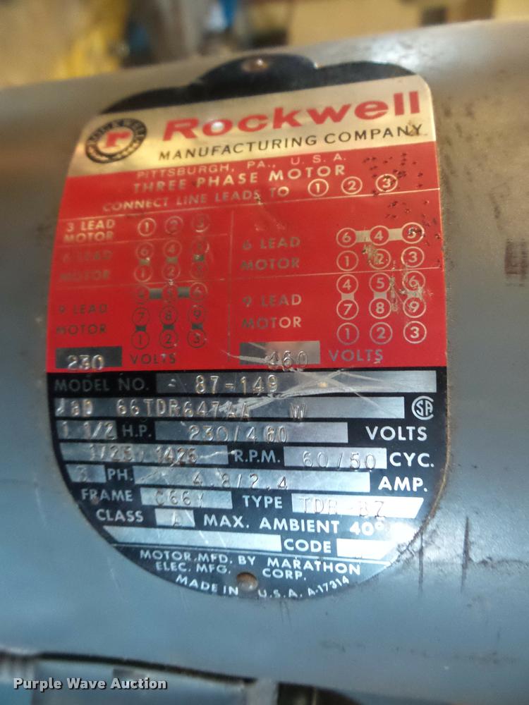 image for item DF9657 Rockwell drill press