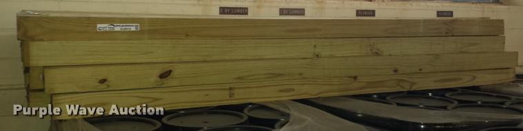 image for item DJ9319 (18) 4x4x8 treated lumber