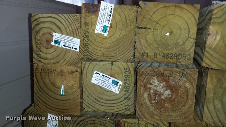 image for item DJ9319 (18) 4x4x8 treated lumber