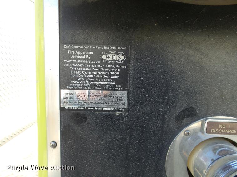 image for item J2637 1989 Pierce Lance pumper fire truck