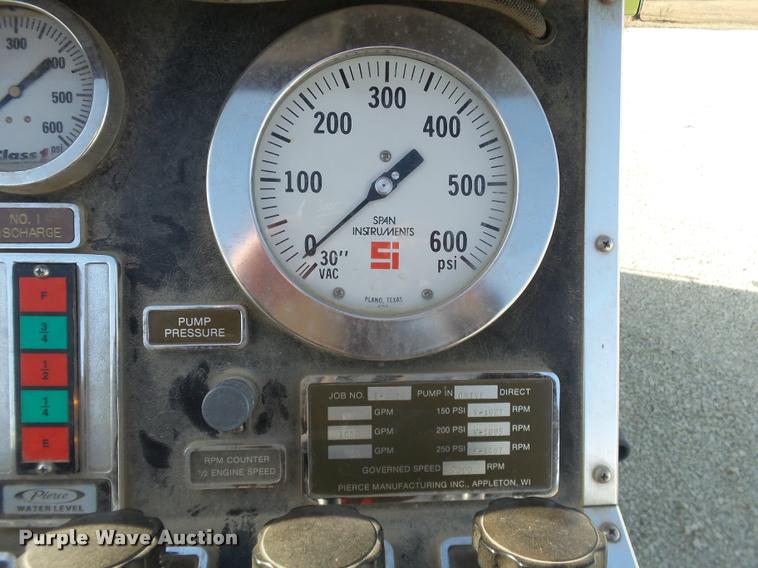 image for item J2637 1989 Pierce Lance pumper fire truck