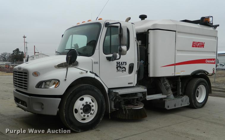 image for item J8798 2012 Freightliner Business Class M2 Elgin Crosswind Regenerative Series J300 street sweeper truck