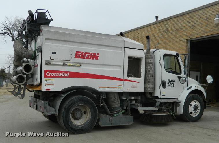 image for item J8798 2012 Freightliner Business Class M2 Elgin Crosswind Regenerative Series J300 street sweeper truck